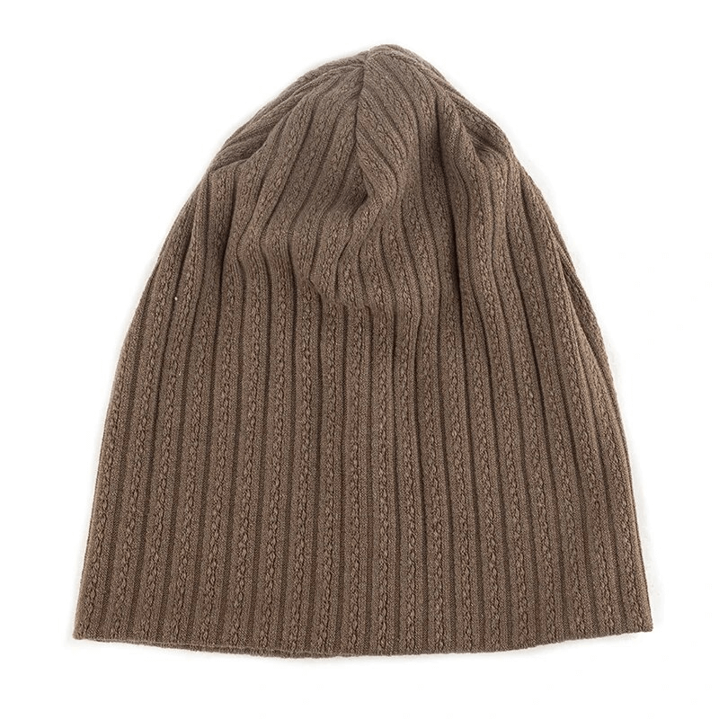 Stylish women's decorative striped beanie SF1658, cotton/polyester blend, perfect for casualwear.